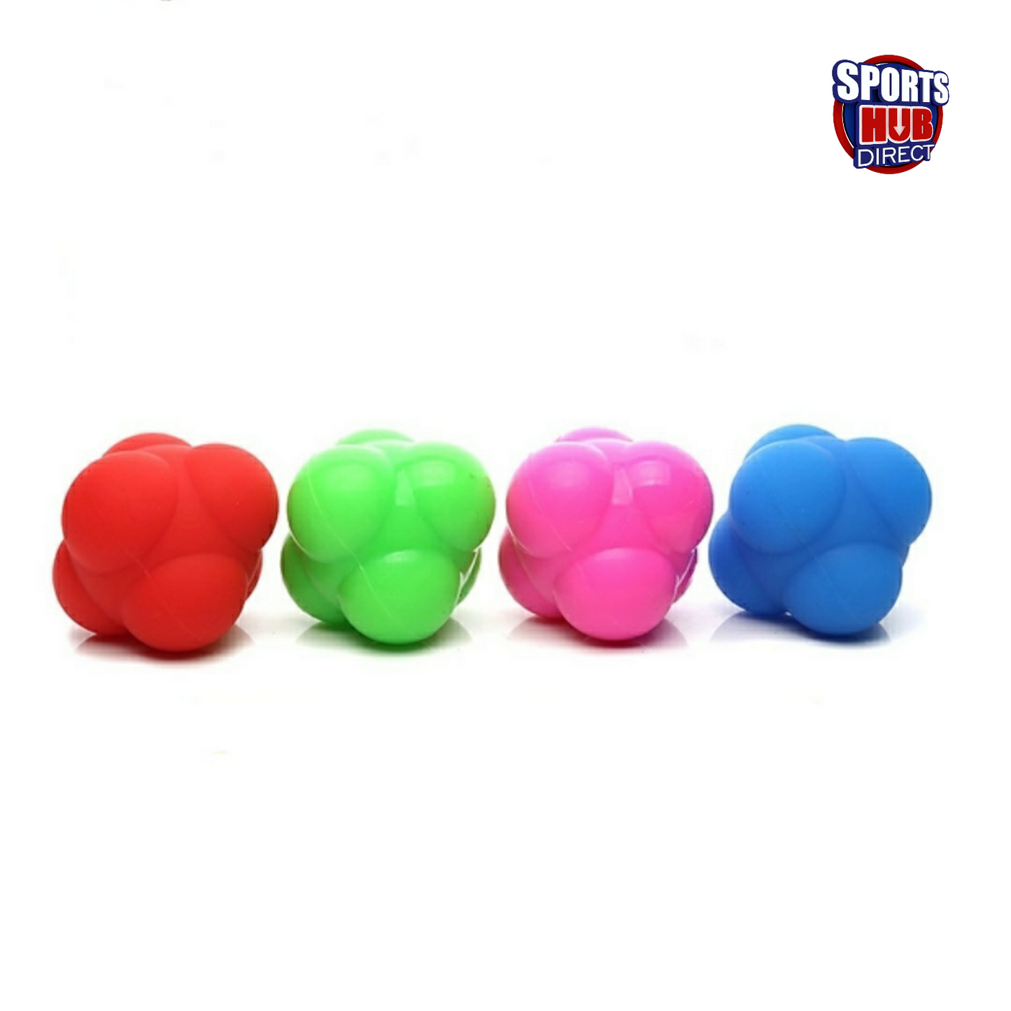AMB Sports Reaction Agility Balls with Carry Pouch - Sharpen Reflexes!