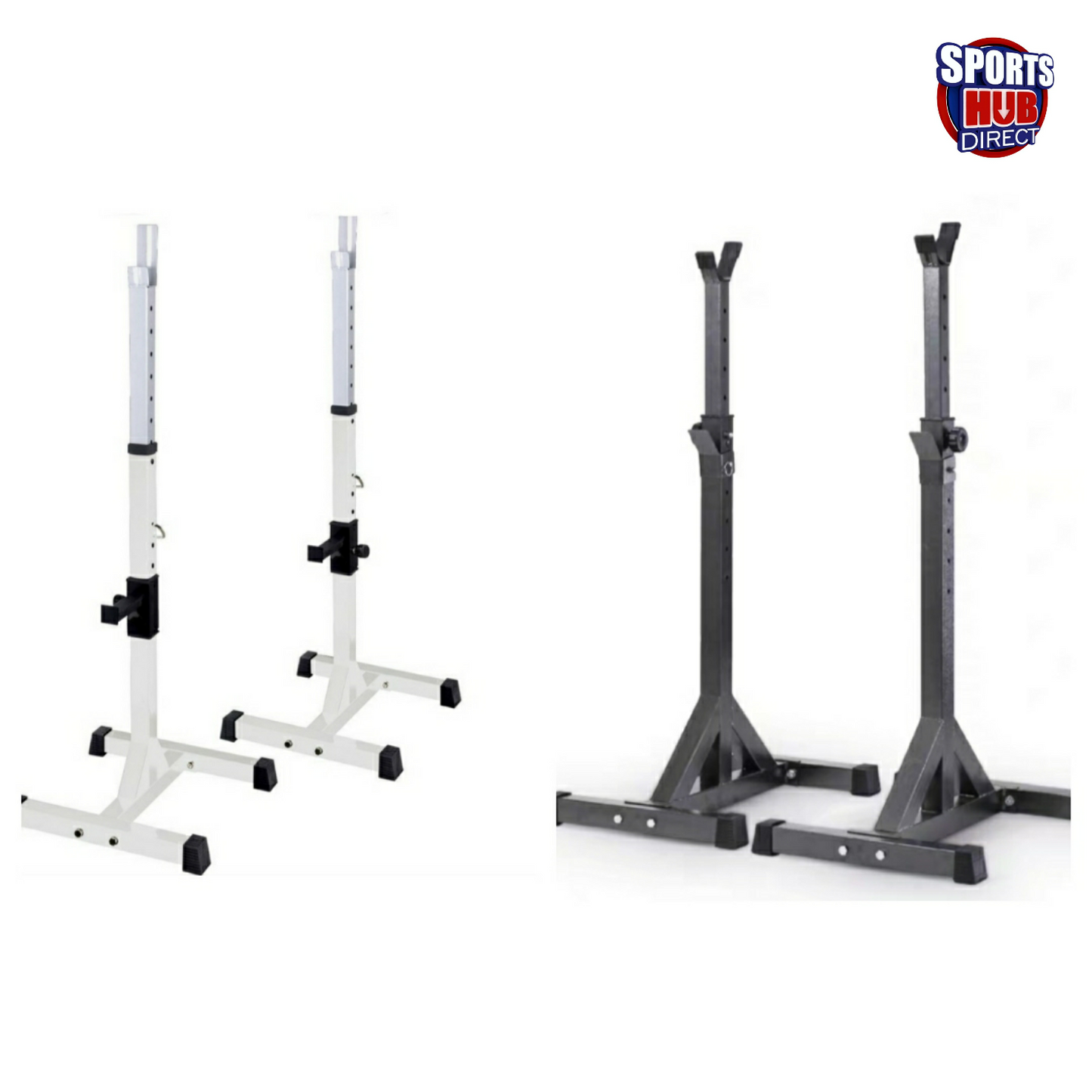 AMB Sports Squat Rack Bench Press Weight Lifting Stand Pair