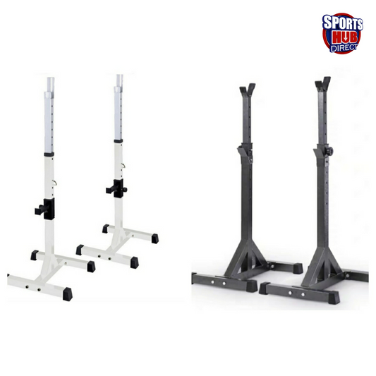 AMB Sports Squat Rack Bench Press Weight Lifting Stand Pair