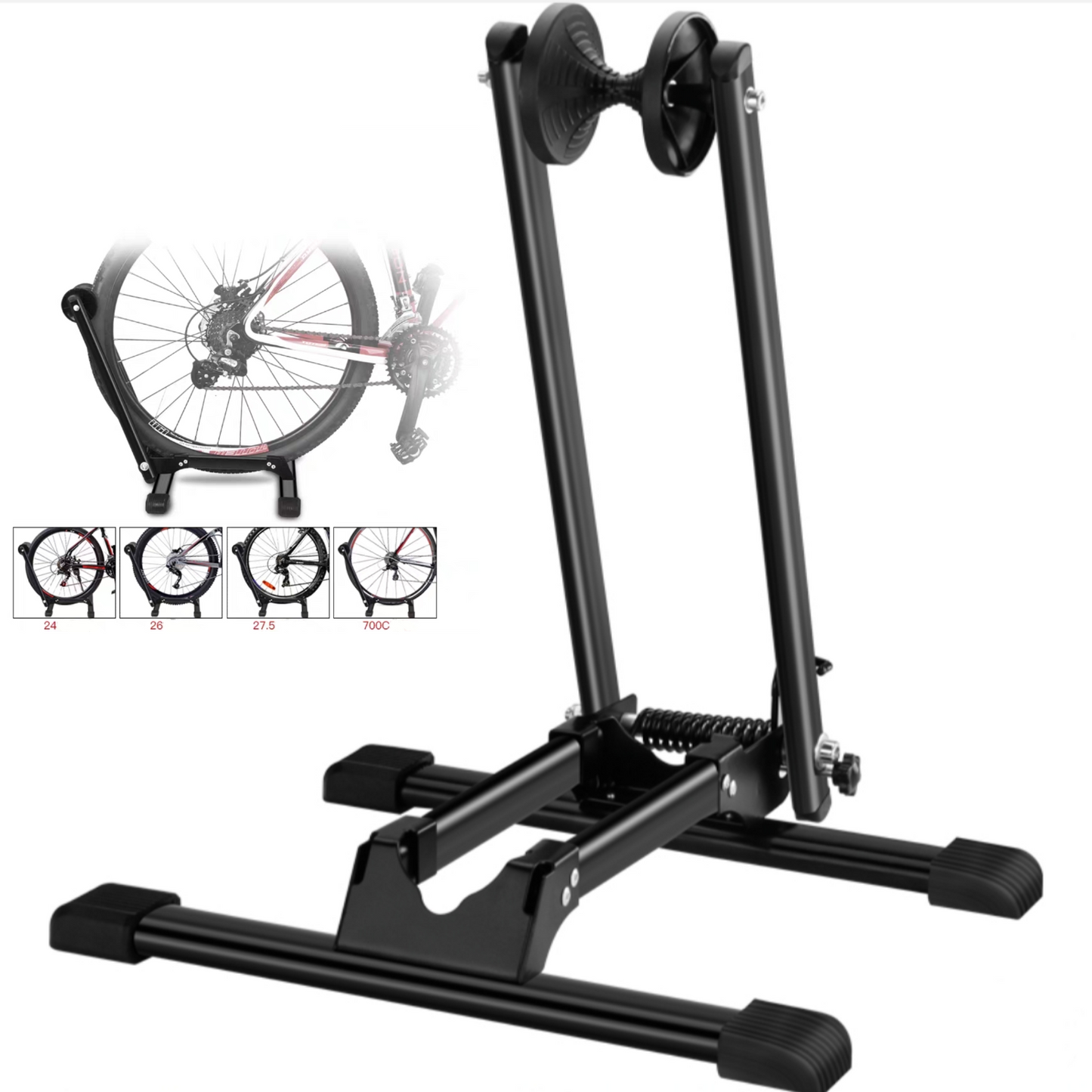 L-Shaped Bike Display Wheel Rack Parking Stand