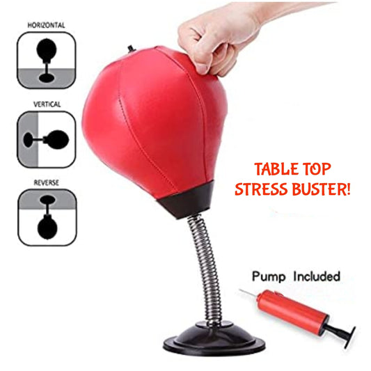 Desktop Punching Bag Stress Reliever, Desk Table Top Punch Ball with Extra-Strong Suction Cup Novelty Sports Toy