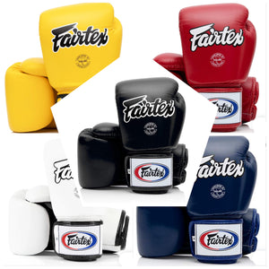 Fairtex BGV1 Single Colour Full Leather Boxing Muay Thai Gloves