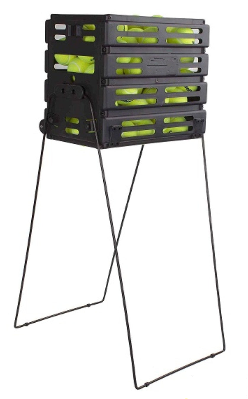 AMB Sports Tennis Ball Basket Picker Hopper  with Wheels