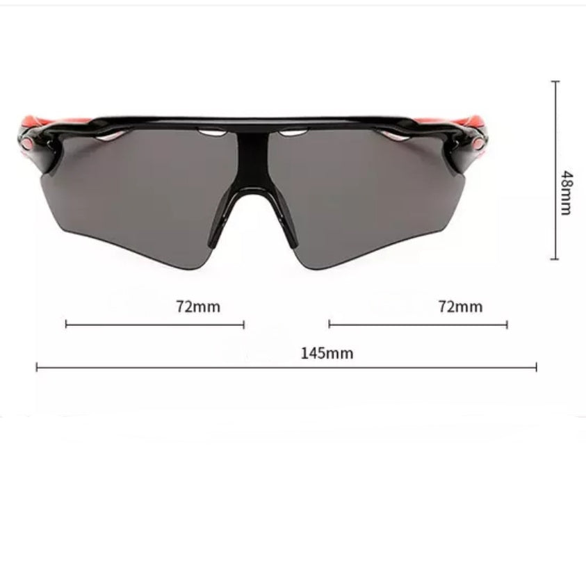 Night or Low Light Sports Sunglasses (with Free Case) - Light Tint Polarized, Anti- UV Protection Unisex