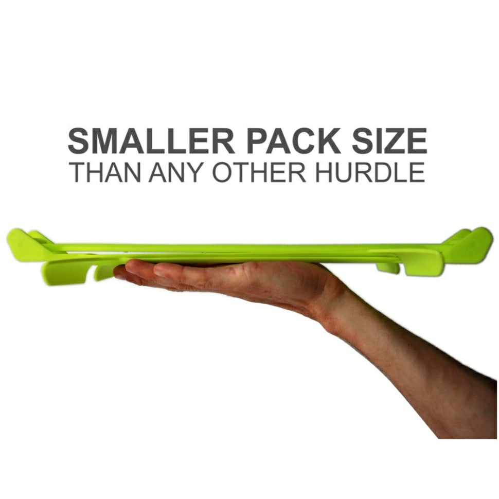 Adjustable Height Foldable Speed Hurdles Set of 5 with 3 Height Settings 6,9,12 (cm) Ultra-portable