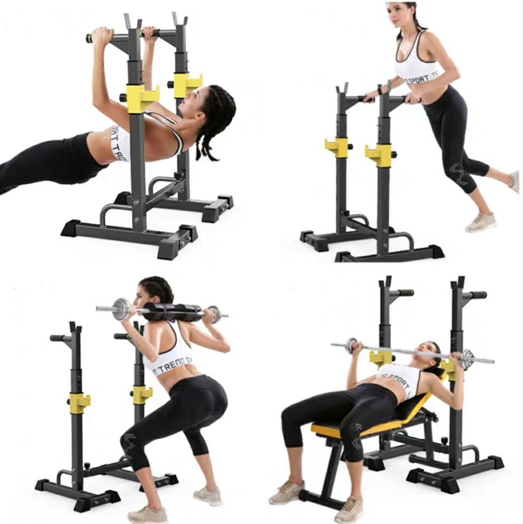Adjustable Squat Rack Dipping Bar Weight Rack Gym Equipment  500kg