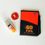 Professional Soccer Football Referee Red and Yellow Card with Whistle and Markers