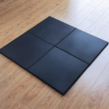 Pro Rubber Home Gym Mats Heavy Duty EDPM Tiles 50cm X 50cm  with 15mm 20mm 25mm Thickness