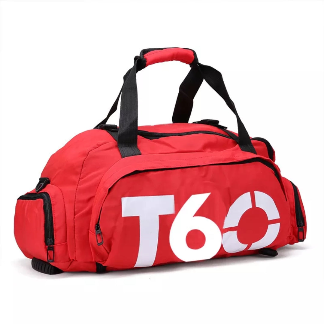 T60 Sports Gym Fitness Backpack Duffle Bag (with Shoe compartment)