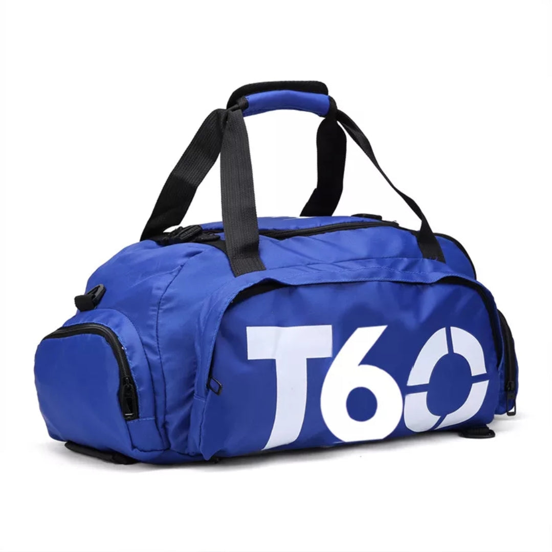 T60 Sports Gym Fitness Backpack Duffle Bag (with Shoe compartment)