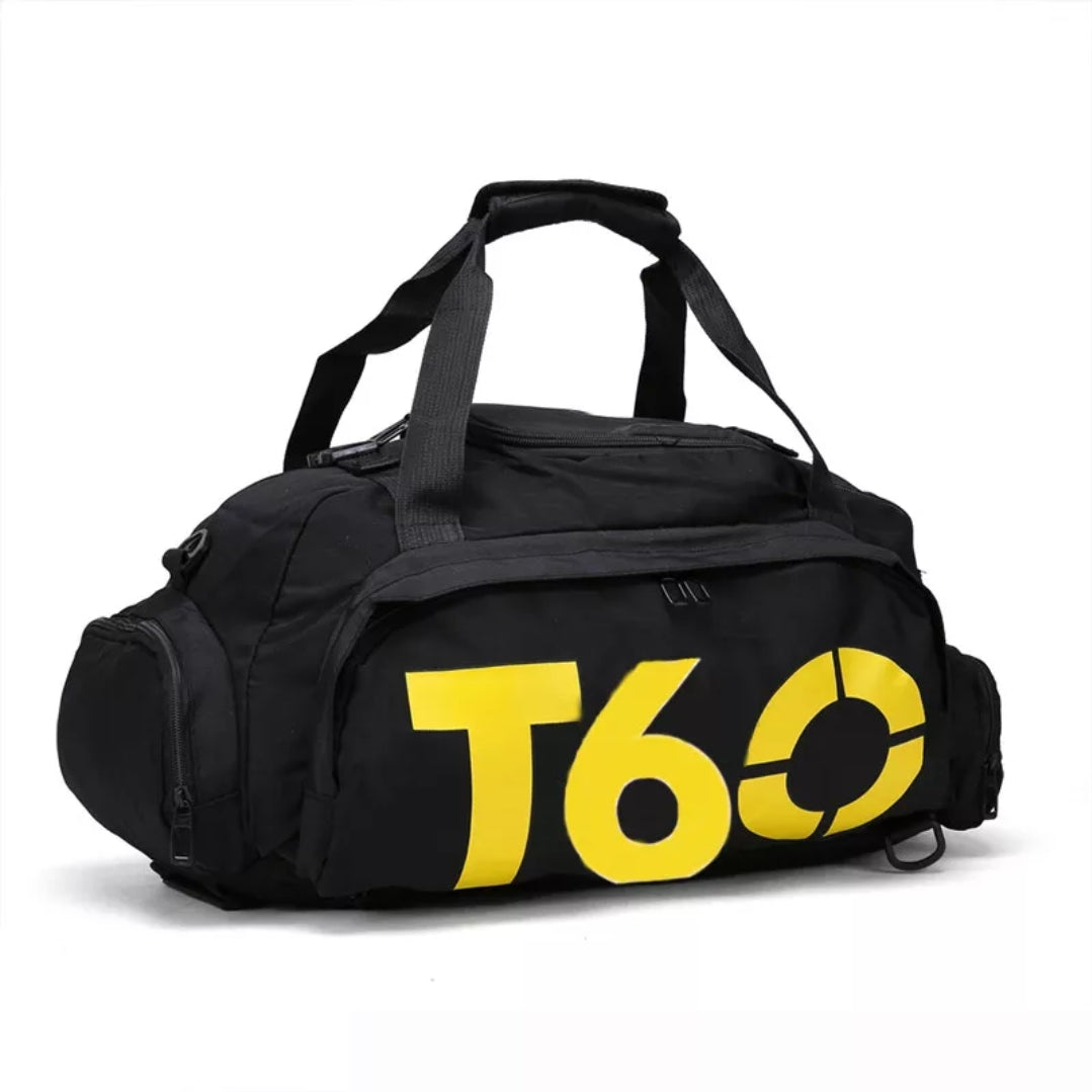 T60 Sports Gym Fitness Backpack Duffle Bag (with Shoe compartment)