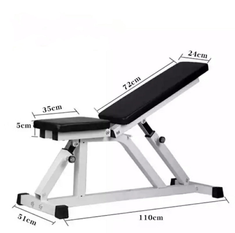 AMB Sports Fitness Workout Bench Weight Adjustable Gym Exercise Sit Up Decline