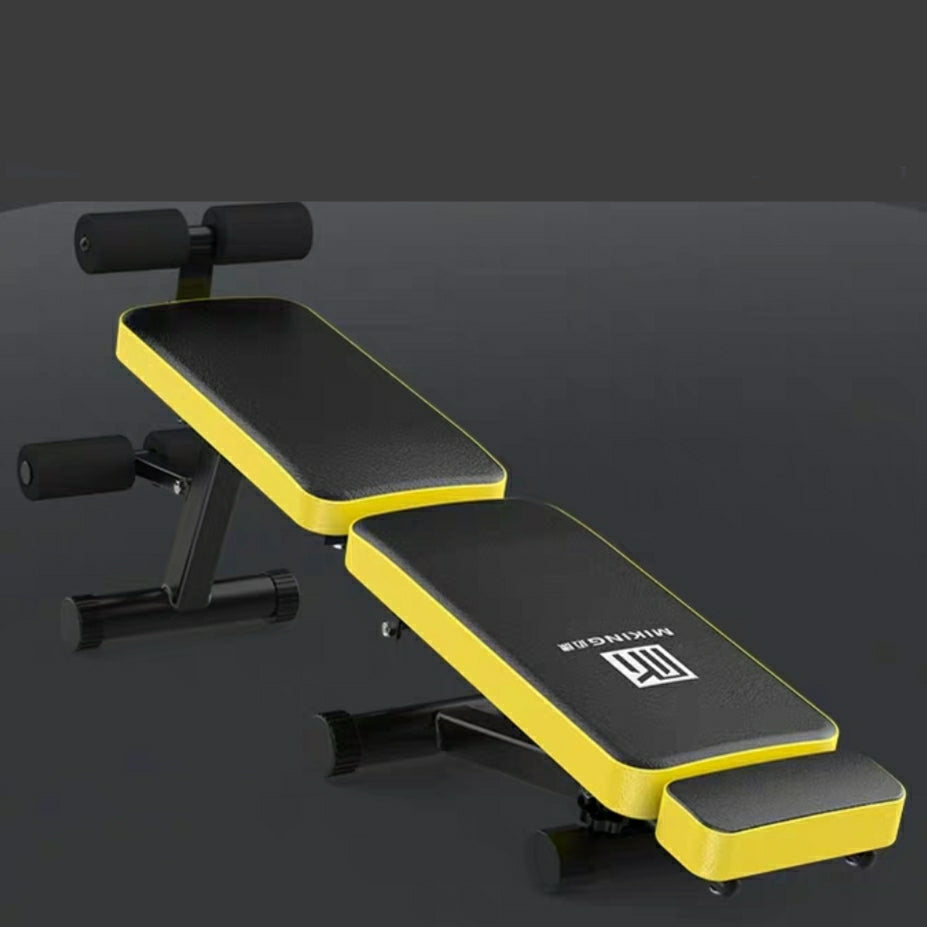 Foldable Incline/Decline Gym Fitness Bench with Leg Support