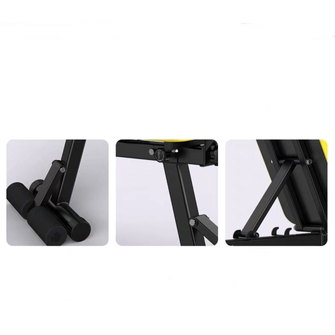 Foldable Incline/Decline Gym Fitness Bench with Leg Support