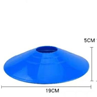 AMB Sports Agility Disc Cones Field Markers - Bright Colors for Clear Visibility Durable Flexible Spring Back to Shape Under All Weather Conditions Perfect for Soccer Football Basketball Motorcycling and Other Sports