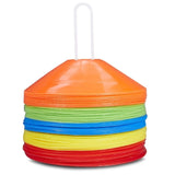 Sports Cones Set of  50 Pcs Space Markers Assorted Disc Cones 5 Different Colours