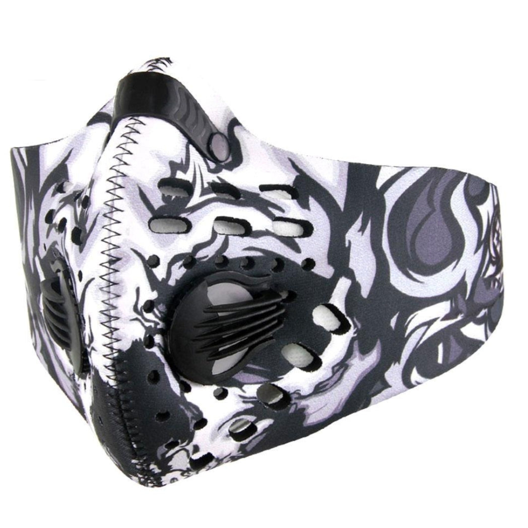 Altitude Training Anti-Dust Carbon Cough Sneeze Filter Cycling, Running Workout Mask