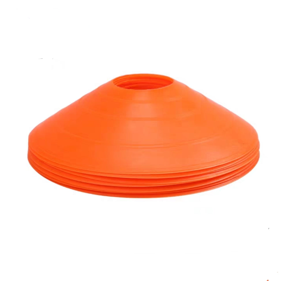 AMB Sports Agility Disc Cones Field Markers - Bright Colors for Clear Visibility Durable Flexible Spring Back to Shape Under All Weather Conditions Perfect for Soccer Football Basketball Motorcycling and Other Sports
