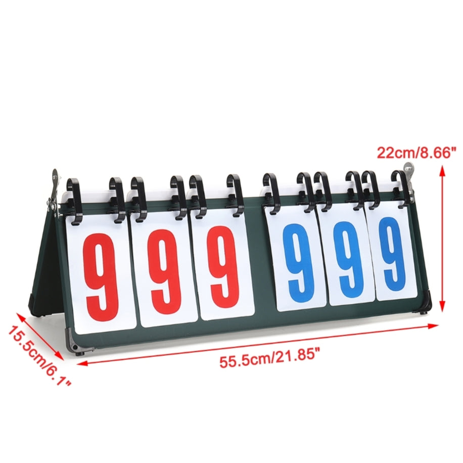2, 4 and 6 Digit Portable Flip Foldable Scoreboard