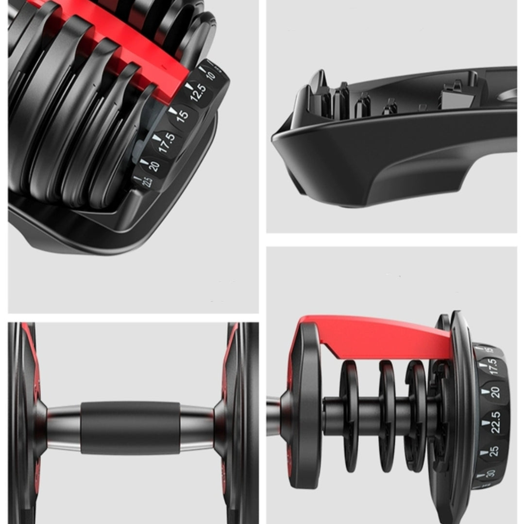 AMB Sports Adjustable Dumbbells Weights with Tray 16KG / 24KG / 49 KG