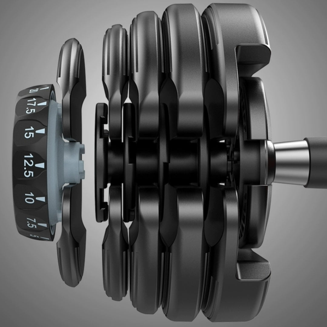 AMB Sports Adjustable Dumbbells Weights with Tray 16KG / 24KG / 49 KG