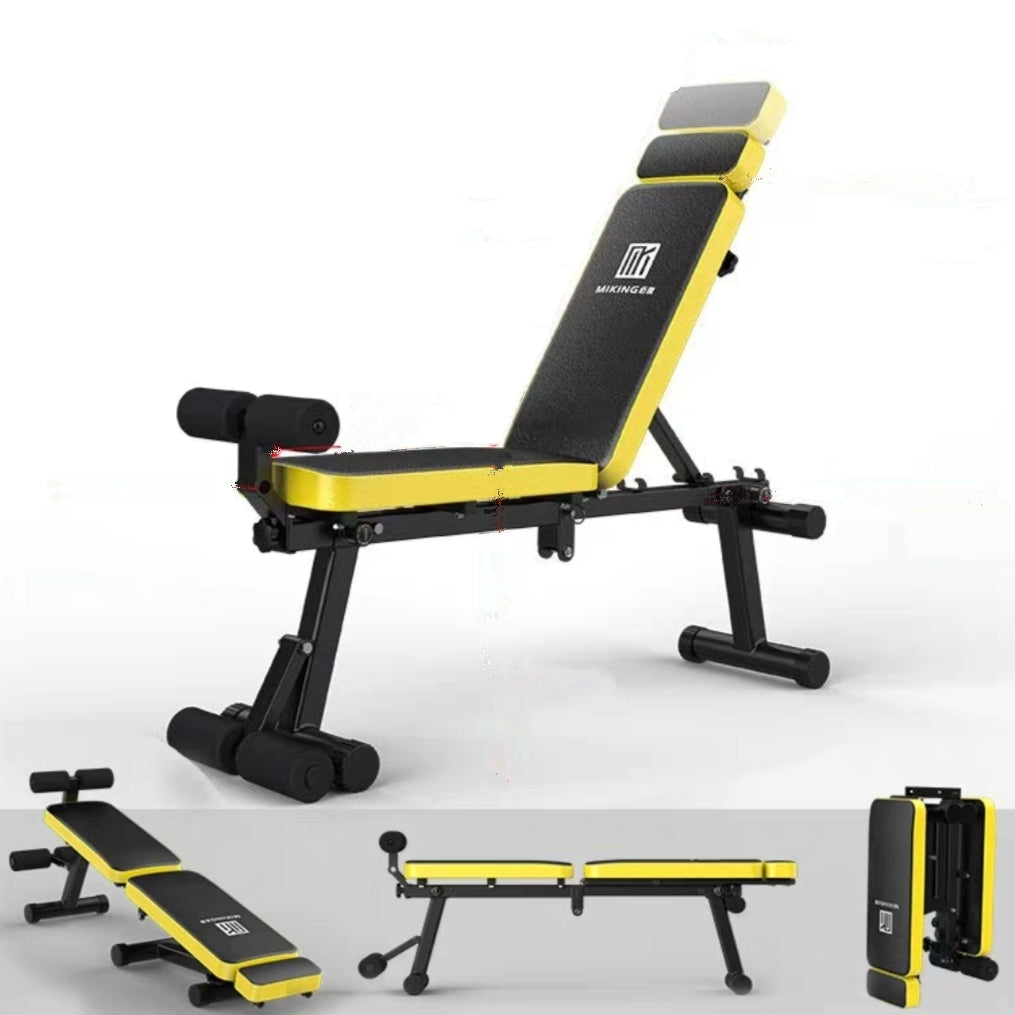 Foldable Incline/Decline Gym Fitness Bench with Leg Support