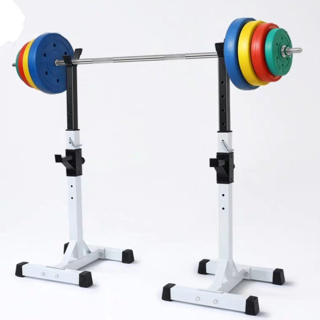 AMB Sports Squat Rack Bench Press Weight Lifting Stand Pair