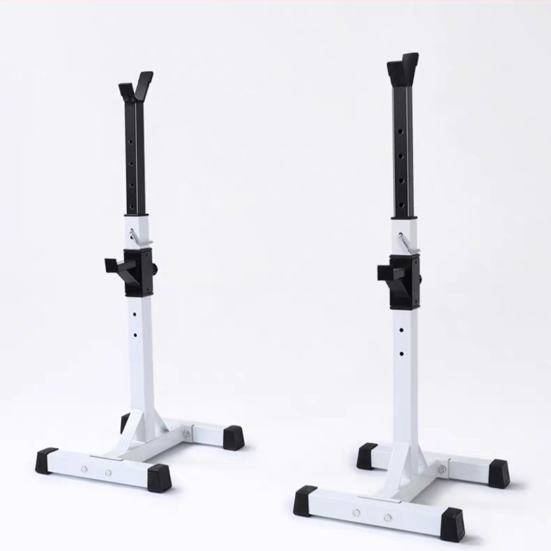 AMB Sports Squat Rack Bench Press Weight Lifting Stand Pair