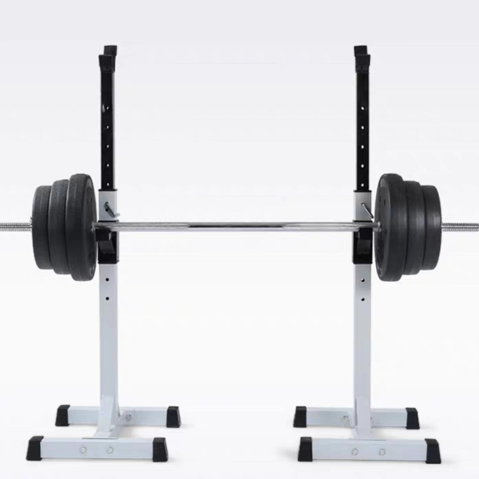 AMB Sports Squat Rack Bench Press Weight Lifting Stand Pair