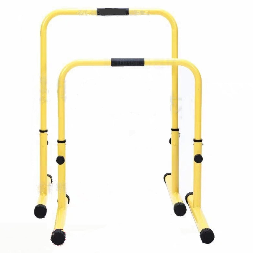 Adjustable Height Parallettes Dip Bars Station Machine Adjustable Settings