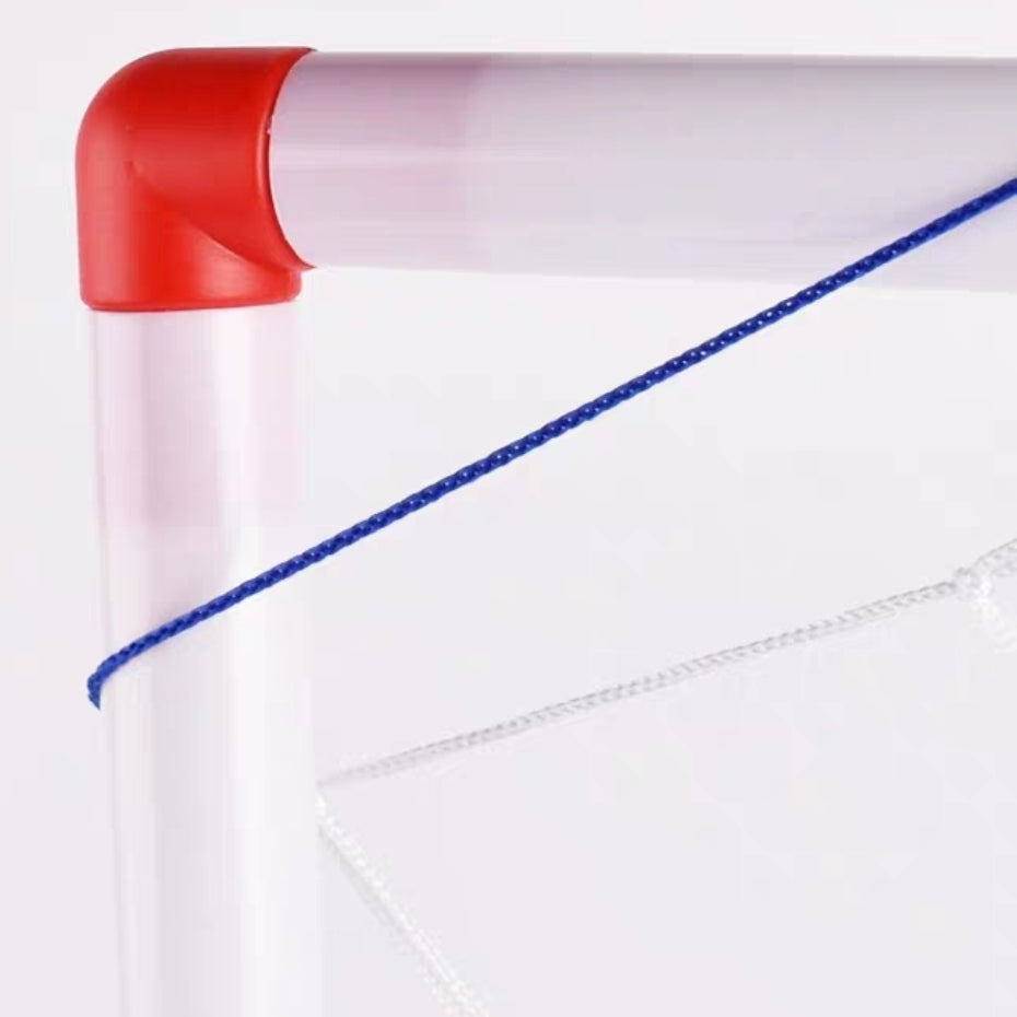 Kids Mini Football Goals - Posts & Nets Included Kids Practice Soccer Ball and Pump and Net