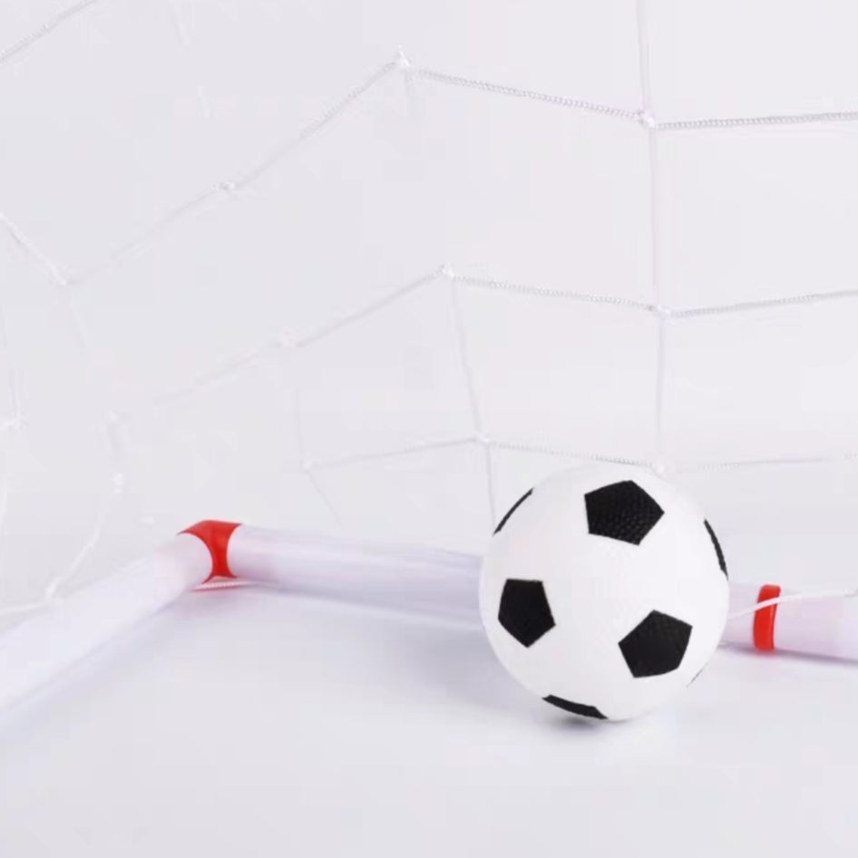 Kids Mini Football Goals - Posts & Nets Included Kids Practice Soccer Ball and Pump and Net
