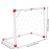 Kids Mini Football Goals - Posts & Nets Included Kids Practice Soccer Ball and Pump and Net