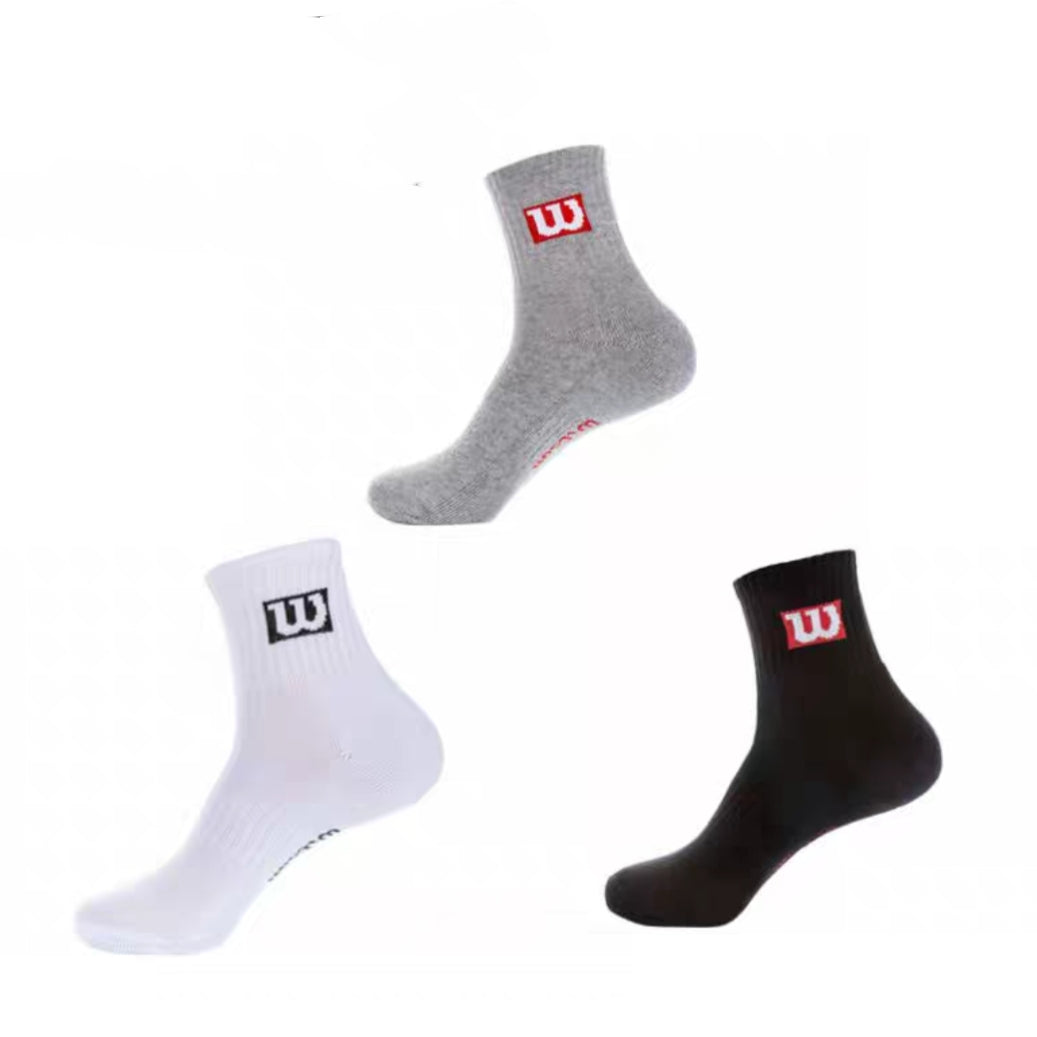 Wilson Sports Tennis Badminton Socks - Free Sizing