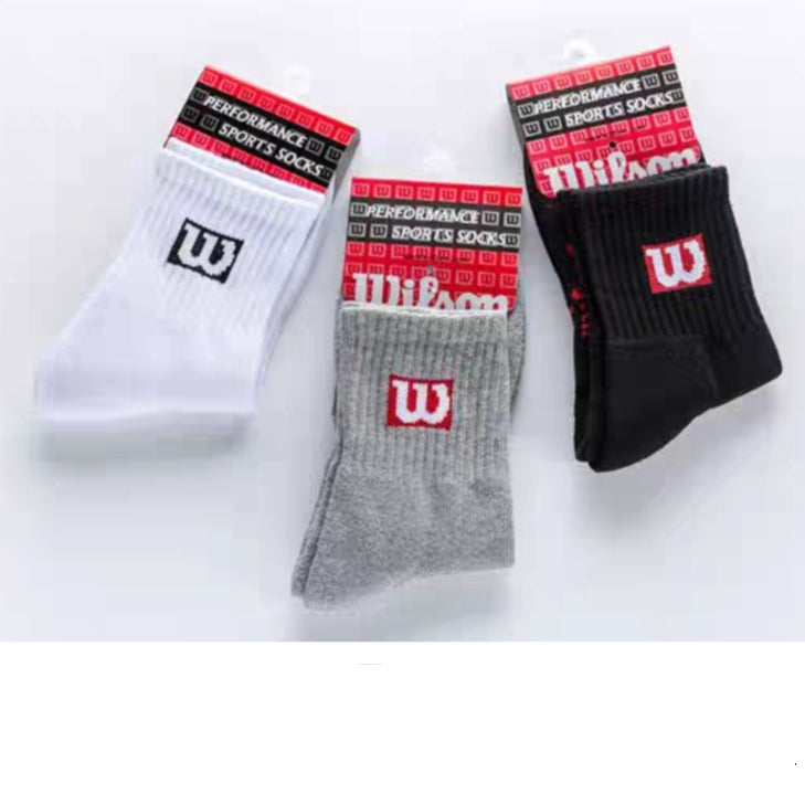 Wilson Sports Tennis Badminton Socks - Free Sizing