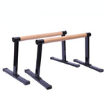 Solid Beech Wood Low Parallettes Push up Bars