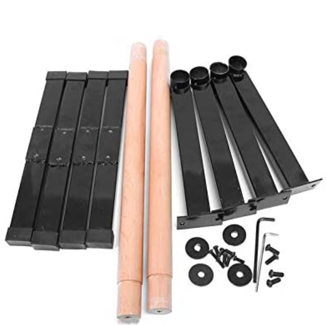 Solid Beech Wood Low Parallettes Push up Bars