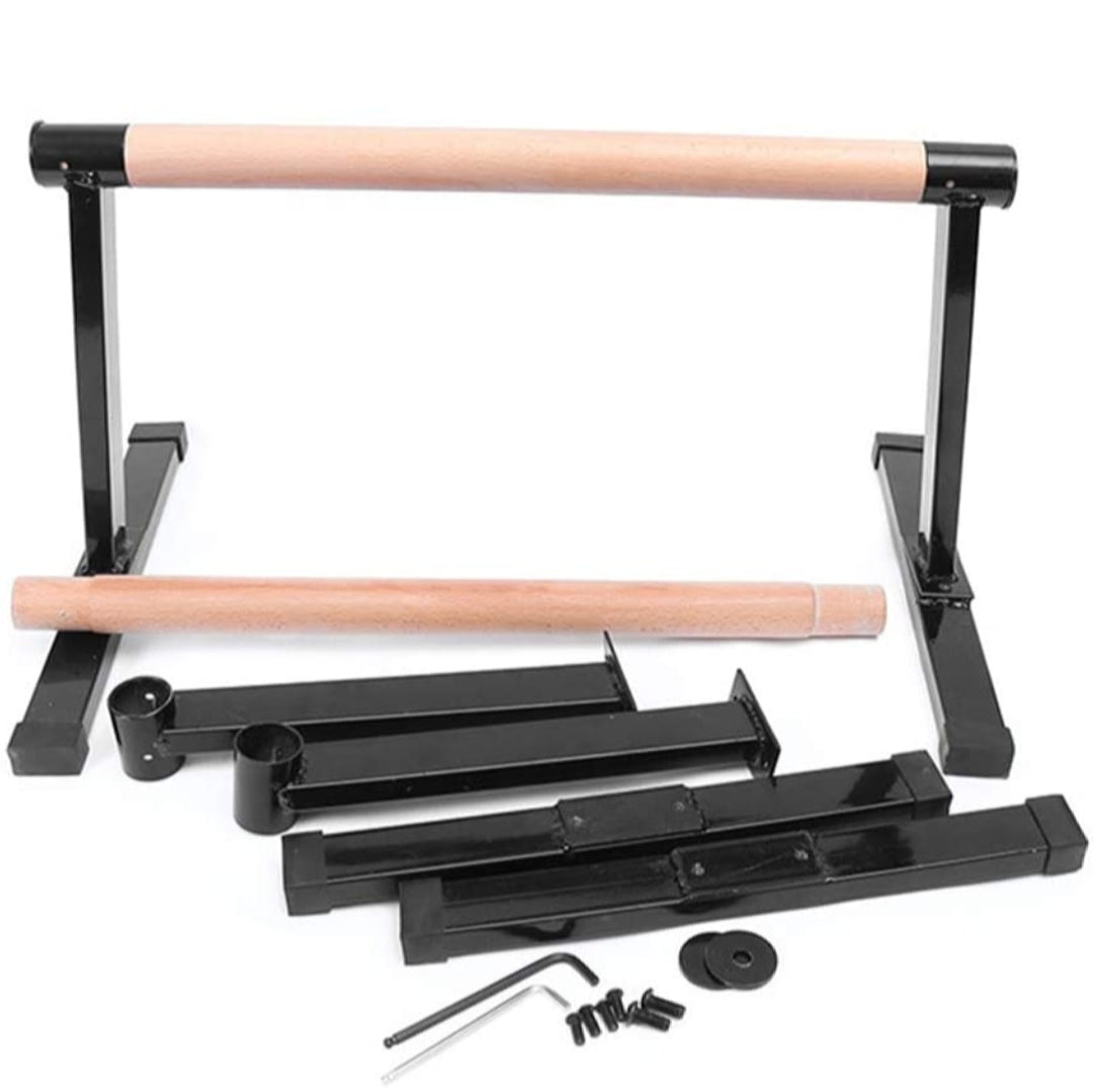 Solid Beech Wood Low Parallettes Push up Bars