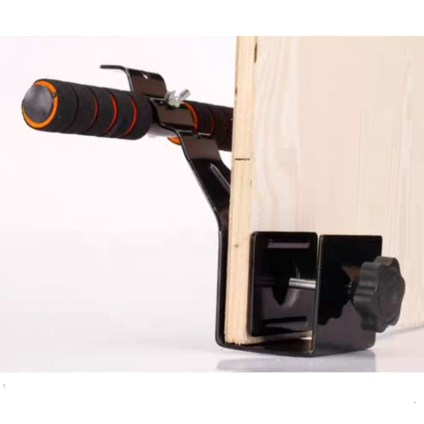 Doorway Sit-Up Bar Portable Sports Crunch Bar for Abdominal Exercises Adjustable Height Levels and Padded Ankle Bar