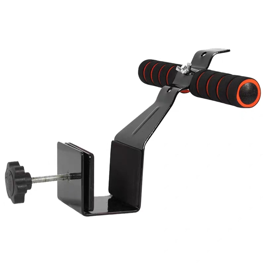 Doorway Sit-Up Bar Portable Sports Crunch Bar for Abdominal Exercises Adjustable Height Levels and Padded Ankle Bar