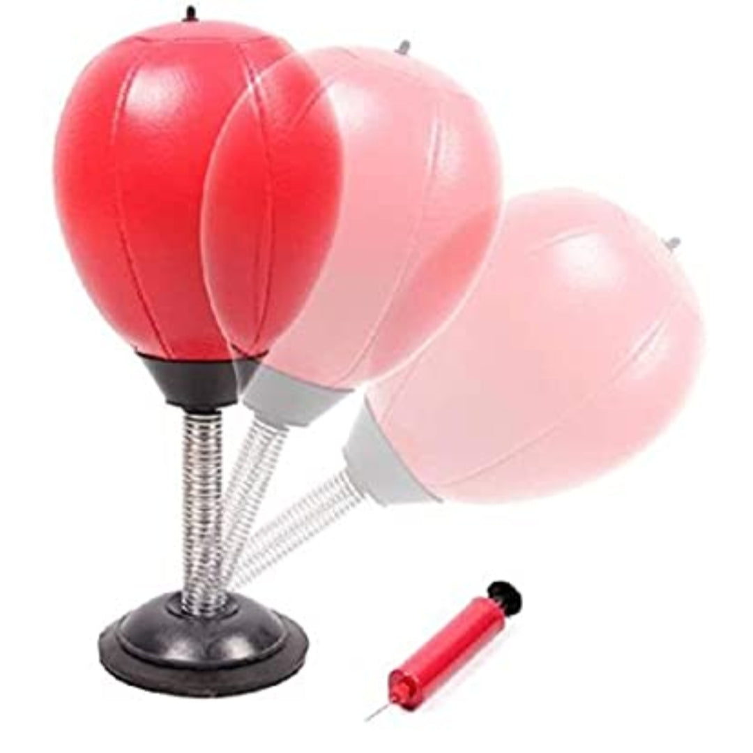 Desktop Punching Bag Stress Reliever, Desk Table Top Punch Ball with Extra-Strong Suction Cup Novelty Sports Toy