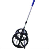 Tennis Ball Roller Mower Hopper 55 Ball Capacity Pickup with Adjustable Handle Automatic Pick-up