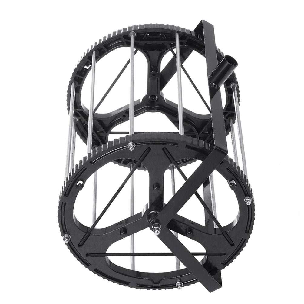 Tennis Ball Roller Mower Hopper 55 Ball Capacity Pickup with Adjustable Handle Automatic Pick-up