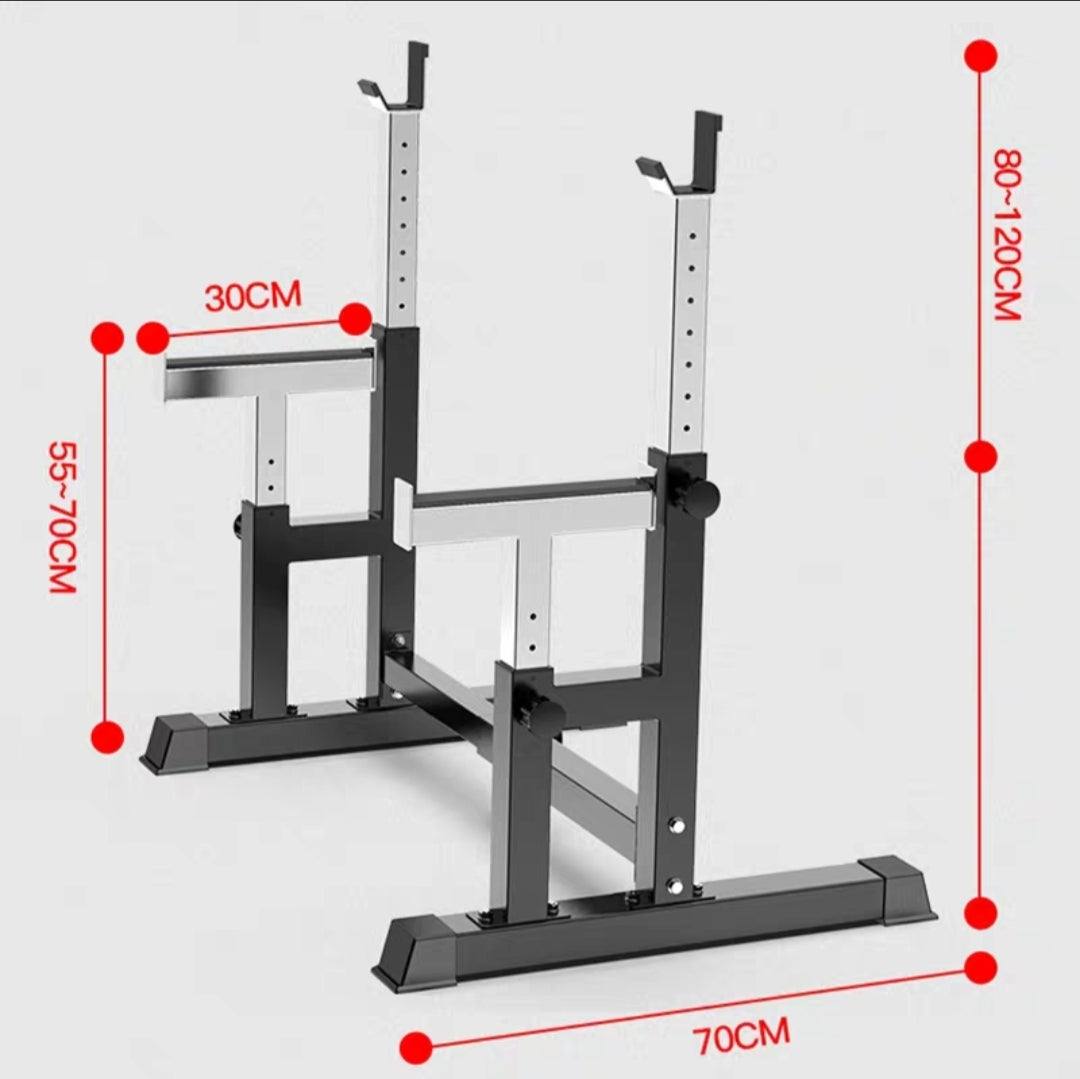 Commercial Grade Adjustable Power Squat Weight Frame Rack