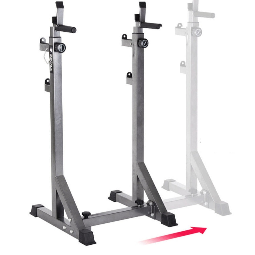 Adjustable Multi-Function Squat Rack Stands Barbell Dip Station