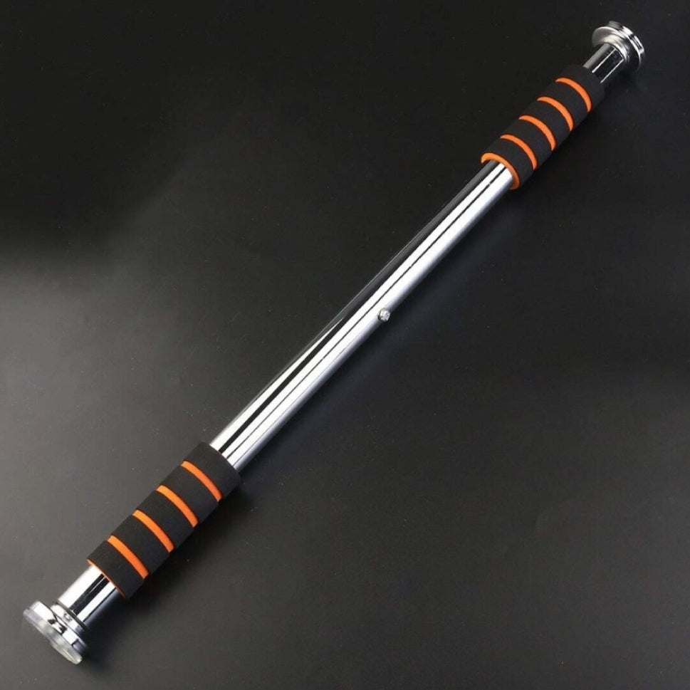 Doorway Chin-up Pull-up Bar Adjustable Length Silver - Length 60cm - 90cm