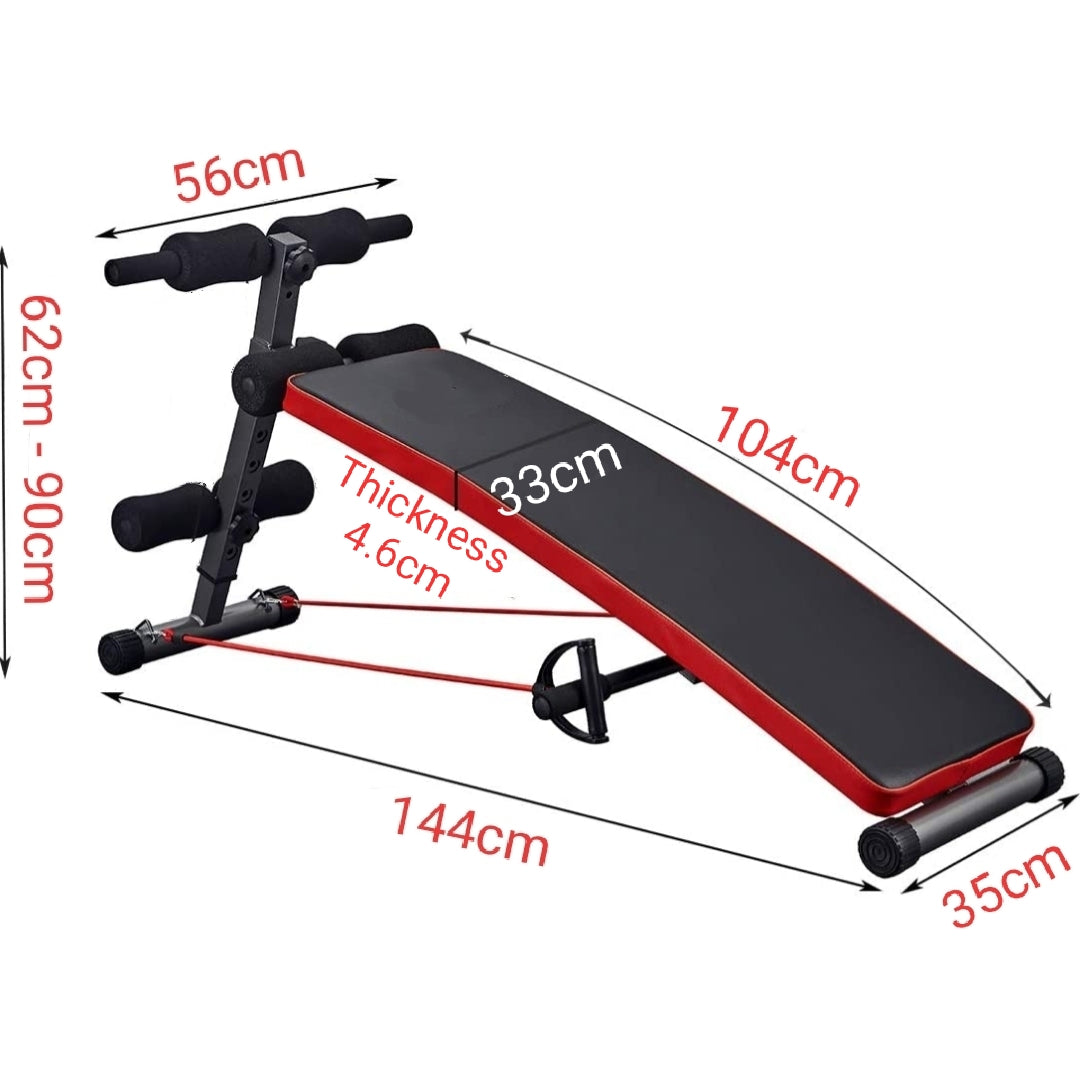 Adjustable Decline AB Sit-up Workout Foldable Gym Bench