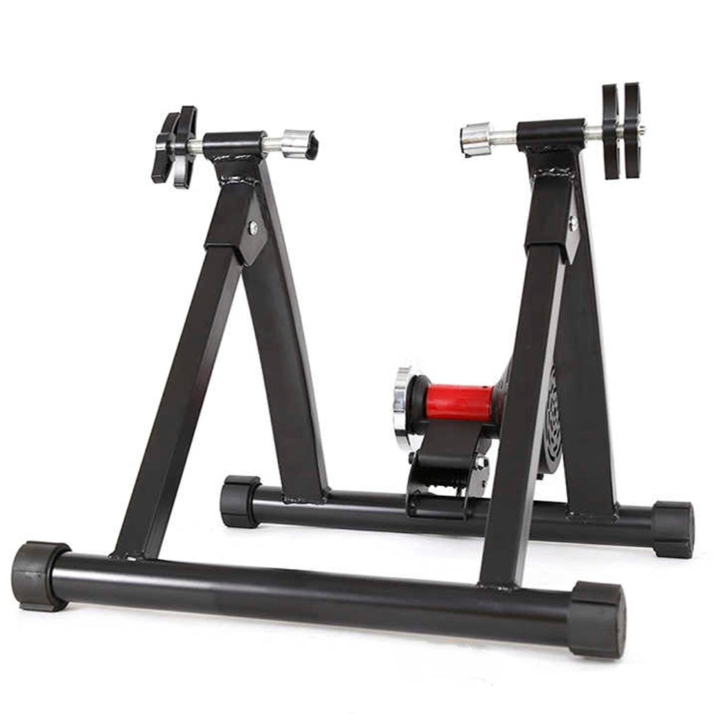 AMB Sports Indoor Foldable Portable Bike Magnetic Trainer Roller Stationary Cycle Trainer