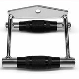 AMB Sports Triangle V Bar Close Grip Row Handle Solid Bar Cable Attachment