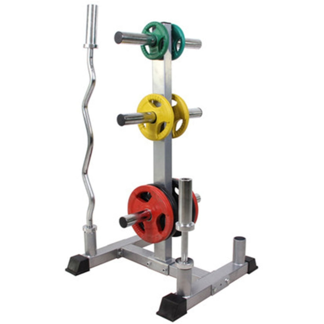 AMB Sports Olympic Weight Tree and Bar Stand
